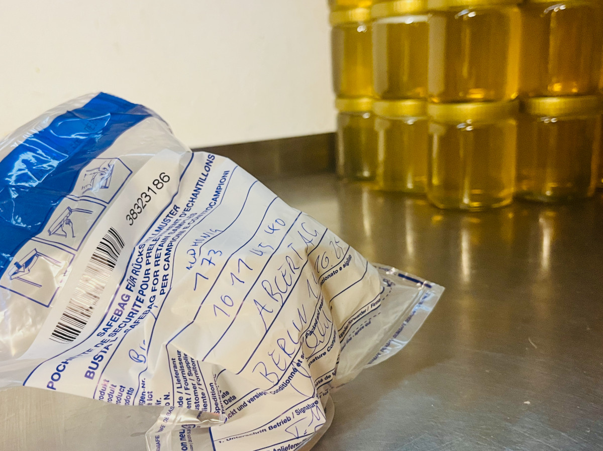 B-Probe der Honiganalyse